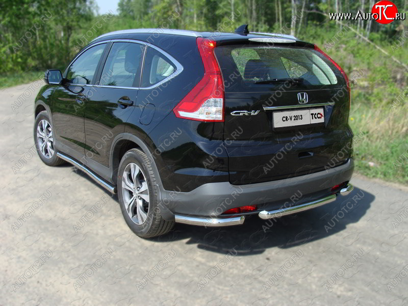 1 000 000 р. Защита задняя (центральная нержавейка 60,3 мм) ТСС Тюнинг  Honda CR-V  RM1,RM3,RM4 (2012-2015) дорестайлинг  с доставкой в г. Керчь