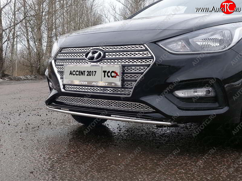 1 000 000 р.  ТСС Тюнинг HYUNDAIAccent 2017- - Решетка радиатора нижняя (лист)  hyunacc1718  с доставкой в г. Керчь