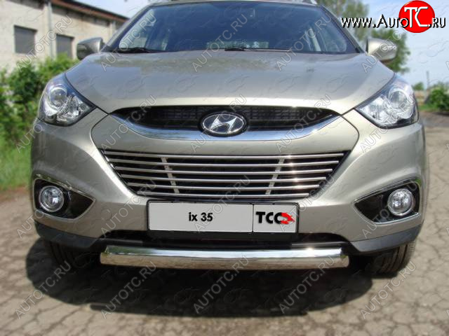 1 000 000 р. Декоративная вставка переднего бампера ТСС Тюнинг Hyundai IX35 LM дорестайлинг (2009-2013) (d 12 мм)  с доставкой в г. Керчь