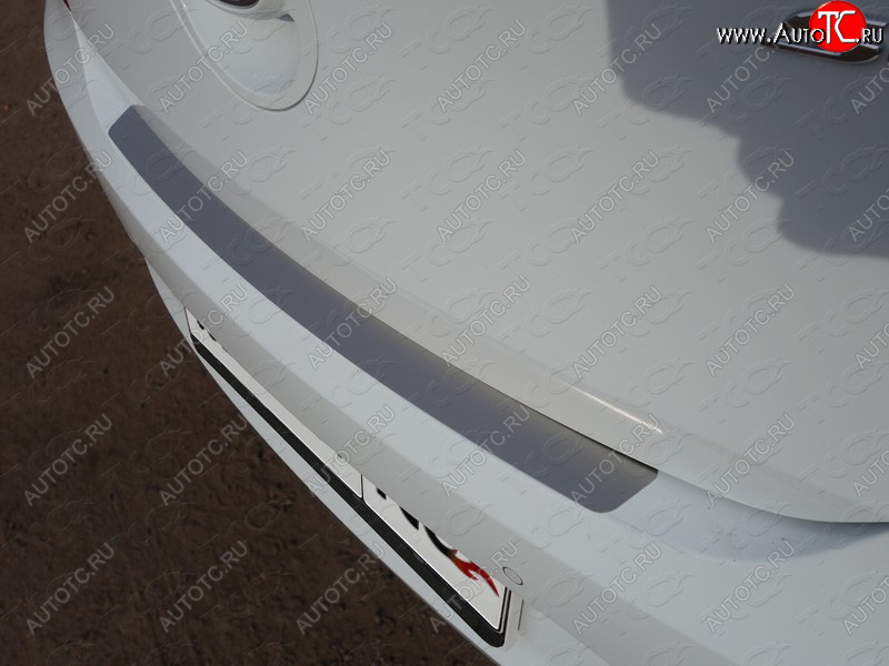 1 000 000 р. Накладка на задний бампер ТСС Тюнинг  Hyundai Solaris  RBr (2014-2017) хэтчбэк рестайлинг (лист шлифованный)  с доставкой в г. Керчь