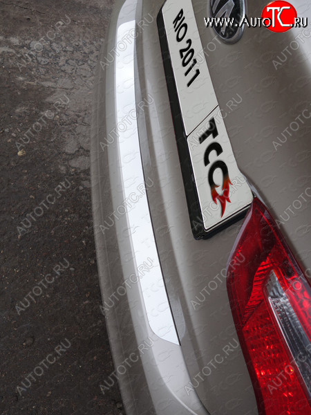 1 000 000 р. Накладка на задний бампер ТСС Тюнинг  KIA Rio  3 QB (2011-2015) дорестайлинг седан, дорестайлингхэтчбек5дв. (Лист шлифованный)  с доставкой в г. Керчь