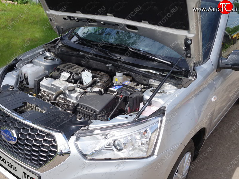 2 999 р. Упор капота ТСС Тюнинг DATSUN mi-DO 2015-  datmido1502y  с доставкой в г. Керчь