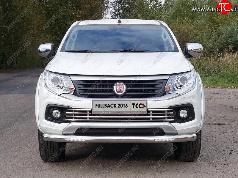 5 999 р. Рамка гос. номера ТСС Тюнинг  Fiat Fullback (2016-2018) (нержавейка)  с доставкой в г. Керчь