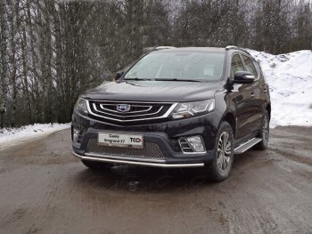 Рамка гос. номера ТСС Тюнинг Geely Emgrand X7 2-ой рестайлинг (2019-2021) (нержавейка)
