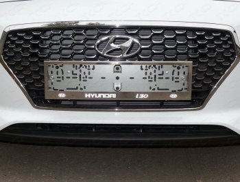Рамка гос. номера ТСС Тюнинг Hyundai I30 3 PD универсал (2017-2020) (нержавейка)