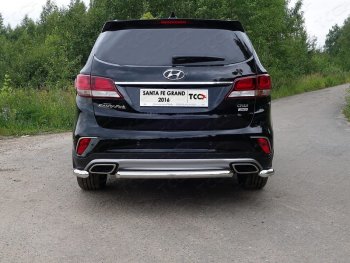 Рамка гос. номера ТСС Тюнинг Hyundai Grand Santa Fe  1 DM (2016-2018) рестайлинг (нержавейка)