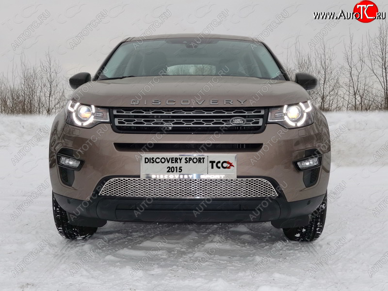 5 999 р. Рамка гос. номера ТСС Тюнинг Land Rover Discovery Sport L550 дорестайлинг (2014-2019) (нержавейка)  с доставкой в г. Керчь