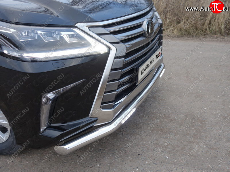 5 999 р. Рамка гос. номера ТСС Тюнинг Lexus LX450d J200 2-ой рестайлинг (2015-2022) (нержавейка)  с доставкой в г. Керчь