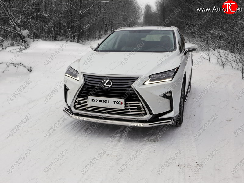 5 999 р. Рамка гос. номера ТСС Тюнинг Lexus RX350 AL20 дорестайлинг (2015-2019) (нержавейка)  с доставкой в г. Керчь