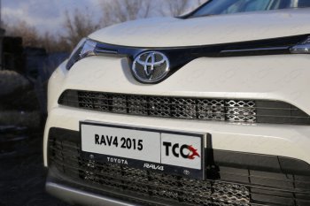 Рамка гос. номера ТСС Тюнинг Toyota RAV4 XA40 5 дв. рестайлинг (2015-2019) (нержавейка)