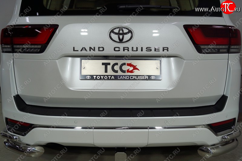 1 000 000 р. Рамка гос. номера ТСС Тюнинг  Toyota Land Cruiser  J300 (2021-2025) дорестайлинг (нержавейка)  с доставкой в г. Керчь
