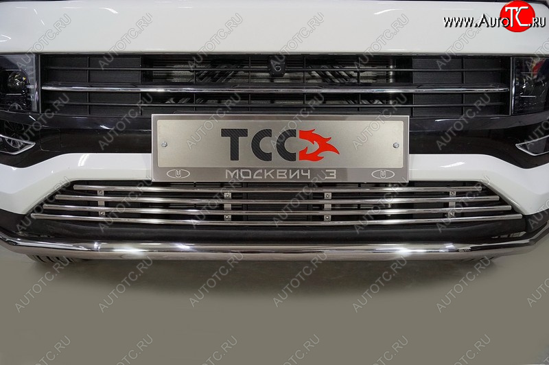 4 999 р. Рамка гос. номера ТСС Тюнинг  Москвич 6 (2023-2025) лифтбэк (нержавейка)  с доставкой в г. Керчь