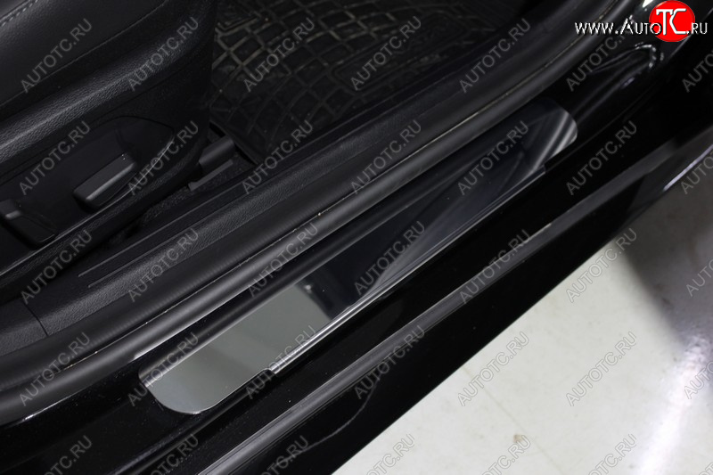 1 000 000 р. Накладки на порогжки салона ТСС Тюнинг  Hyundai Sonata  DN8 (2019-2022) (Лист зеркальный)  с доставкой в г. Керчь