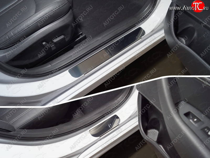 1 000 000 р. Накладки на порожки салона  Hyundai Sonata ( LF,  DN8) (2017-2022) рестайлинг (Лист зеркальный)  с доставкой в г. Керчь