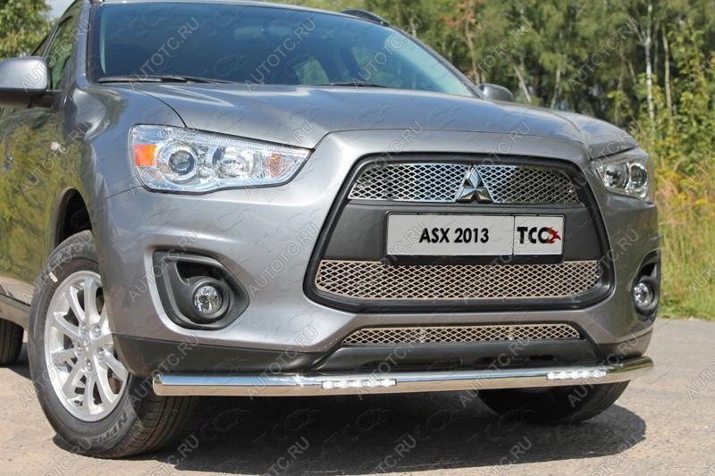 5 549 р. Вставка переднего бампера ТСС Тюнинг  Mitsubishi ASX (2010-2012) дорестайлинг (лист)  с доставкой в г. Керчь