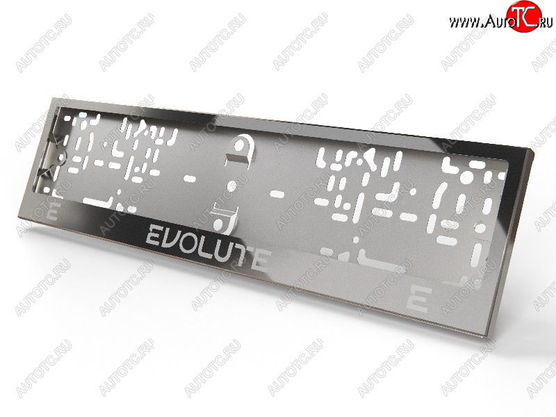 4 999 р. Рамка гос. номера ТСС Тюнинг Evolute i-Joy джип (2022-2025) (нержавейка)  с доставкой в г. Керчь