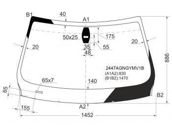 6 649 р. Стекло лобовое (Датчик дождя) BMW 3-Series 05-14  M3 06-13 FUYAO 2447AGNGYMV1B  с доставкой в г. Керчь. Увеличить фотографию 1