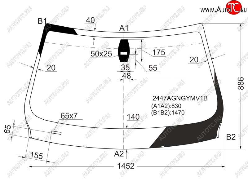 6 649 р. Стекло лобовое (Датчик дождя) BMW 3-Series 05-14  M3 06-13 FUYAO 2447AGNGYMV1B  с доставкой в г. Керчь
