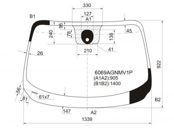 6 399 р. Стекло лобовое (Датчик дождя Сборка Британия) Nissan Juke 10-20 FUYAO 6069AGNMV1P  с доставкой в г. Керчь. Увеличить фотографию 1