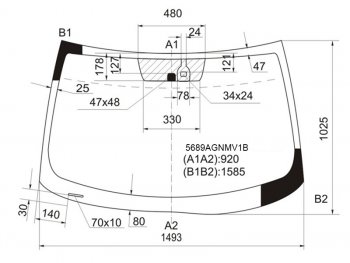 8 399 р. Стекло лобовое (Датчик дождя) Mitsubishi ASX 10-16  Citroen C4 Aircross 12-16  Peugeot 4008 12-15 FUYAO 5689AGNMV1B  с доставкой в г. Керчь. Увеличить фотографию 1