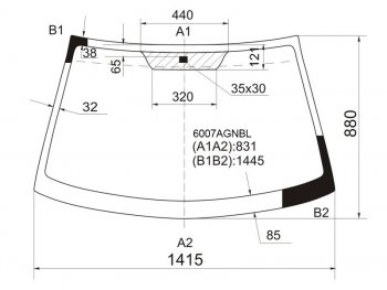 5 299 р. Стекло лобовое Nissan Almera 00-06  Almera Classic 06-12  Bluebird Sylphy 00-05 FUYAO 6007AGNBL  с доставкой в г. Керчь. Увеличить фотографию 1