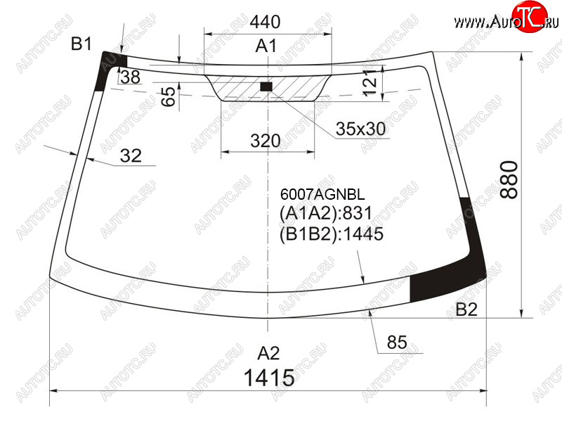 5 299 р. Стекло лобовое Nissan Almera 00-06  Almera Classic 06-12  Bluebird Sylphy 00-05 FUYAO 6007AGNBL  с доставкой в г. Керчь