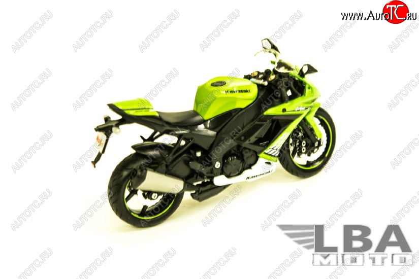 1 599 р. Модель мотоцикла Kawasaki Ninja ZX-10R Зеленого цвета масштаб 112  пм-00002213  с доставкой в г. Керчь