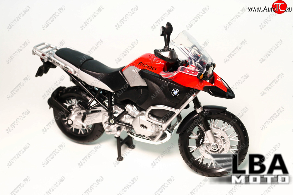 1 599 р. Модель мотоцикла BMW R1200GS Красно-Черного цвета масштаб 112  пм-00002215  с доставкой в г. Керчь