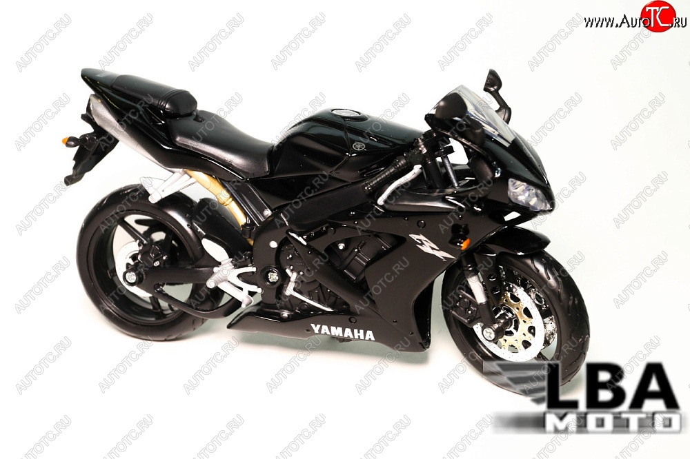 1 599 р. Модель мотоцикла Yamaha YZF-R1 04-06 Черного цвета масштаб 112  пм-00002216  с доставкой в г. Керчь