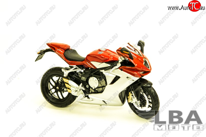 1 599 р. Модель мотоцикла MV Agusta F3 Serue ORO 12 Красного цвет масштаб 112  пм-00002230  с доставкой в г. Керчь