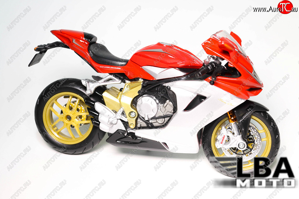 1 599 р. Модель мотоцикла MV Agusta F3 Красного цвета масштаб 112  пм-00002231  с доставкой в г. Керчь