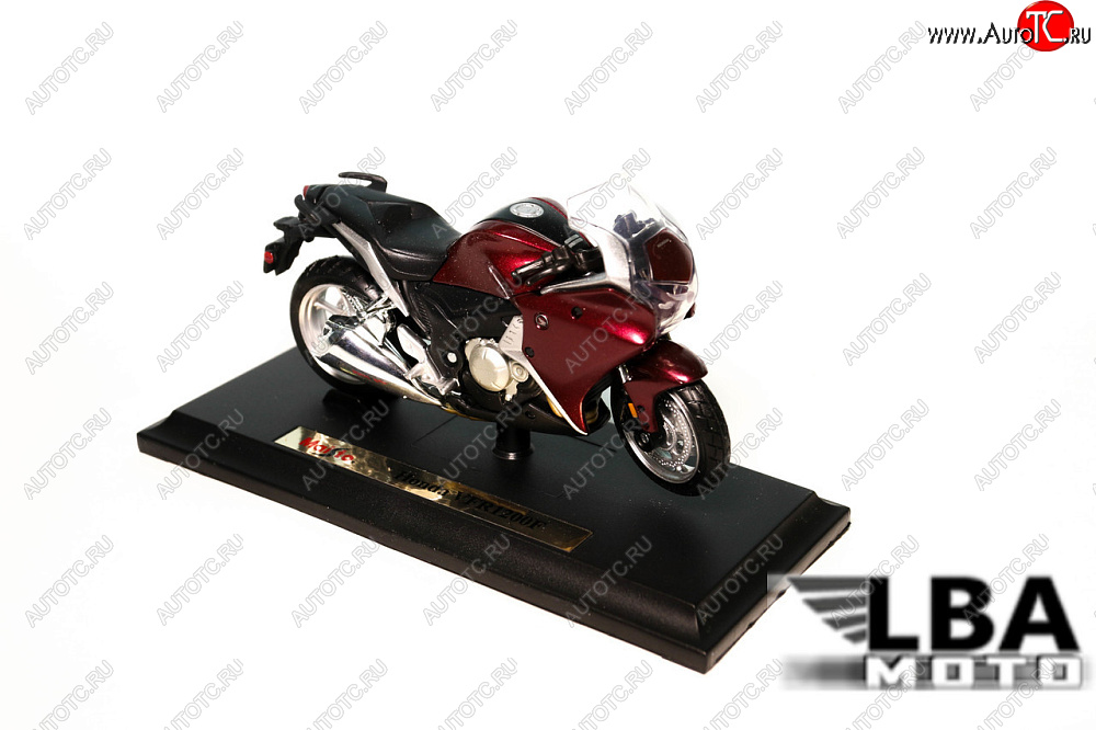 1 299 р. Модель мотоцикла Honda VFR1200F Бордового цвета масштаб 1 18  пм-00002236  с доставкой в г. Керчь