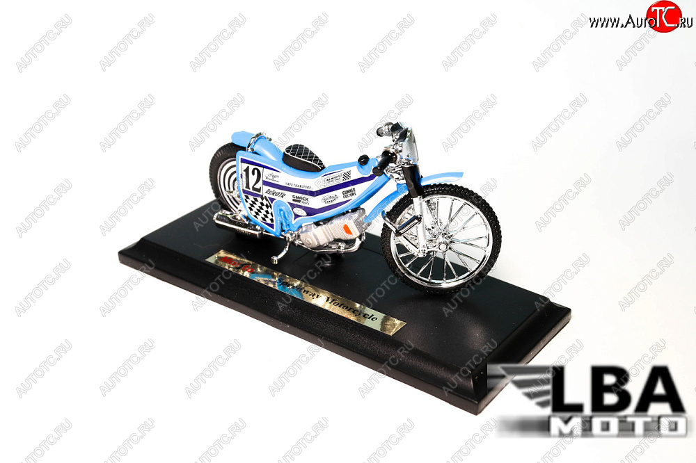 1 299 р. Модель мотоцикла Speedway Голубого цвета масштаб 118  пм-00002237  с доставкой в г. Керчь