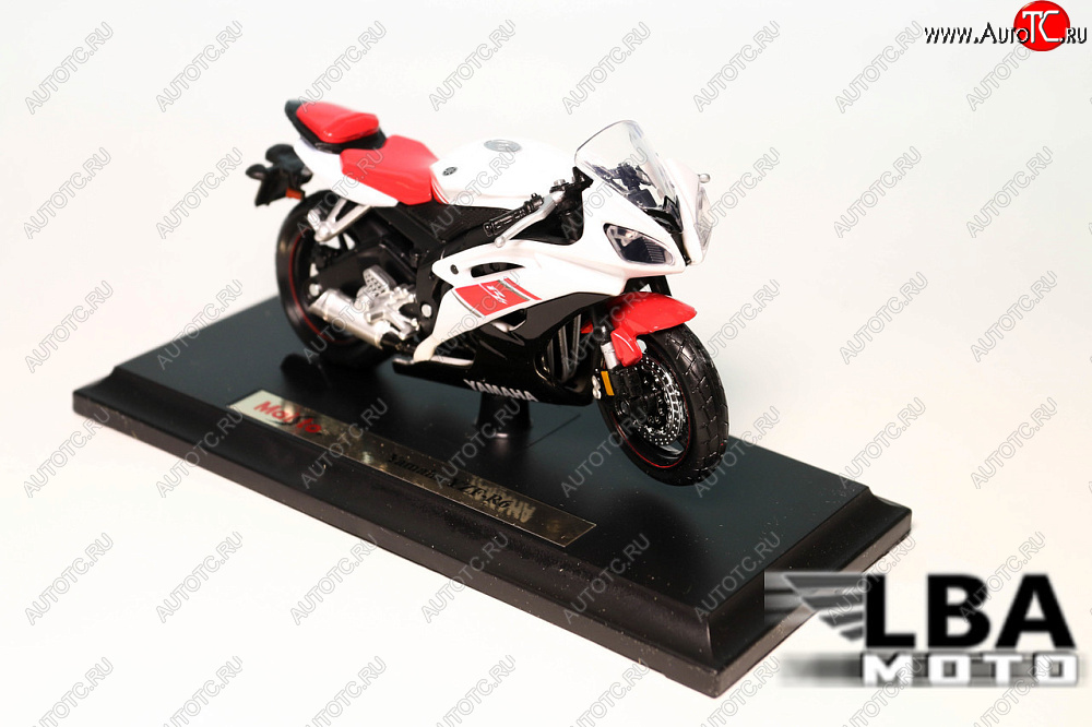 1 299 р. Модель мотоцикла Yamaha YZF-R6 Бело-Красного цвета масштаб 118  пм-00002246  с доставкой в г. Керчь