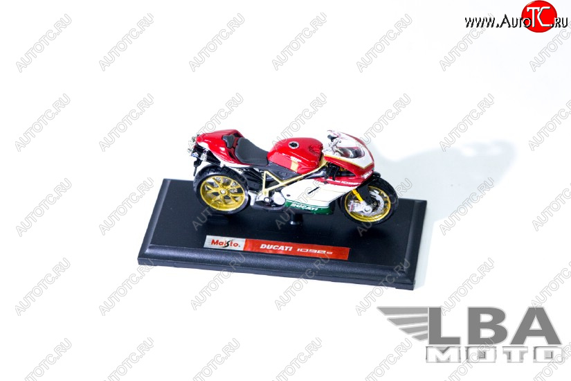 1 299 р. Модель мотоцикла Ducati 1098S Красный Триколор масштаб 118  пм-00002248  с доставкой в г. Керчь
