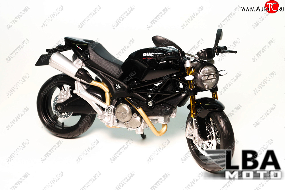 1 599 р. Модель мотоцикла Ducati Monster 696 Черного цвета масштаб 112  лб-00000323  с доставкой в г. Керчь