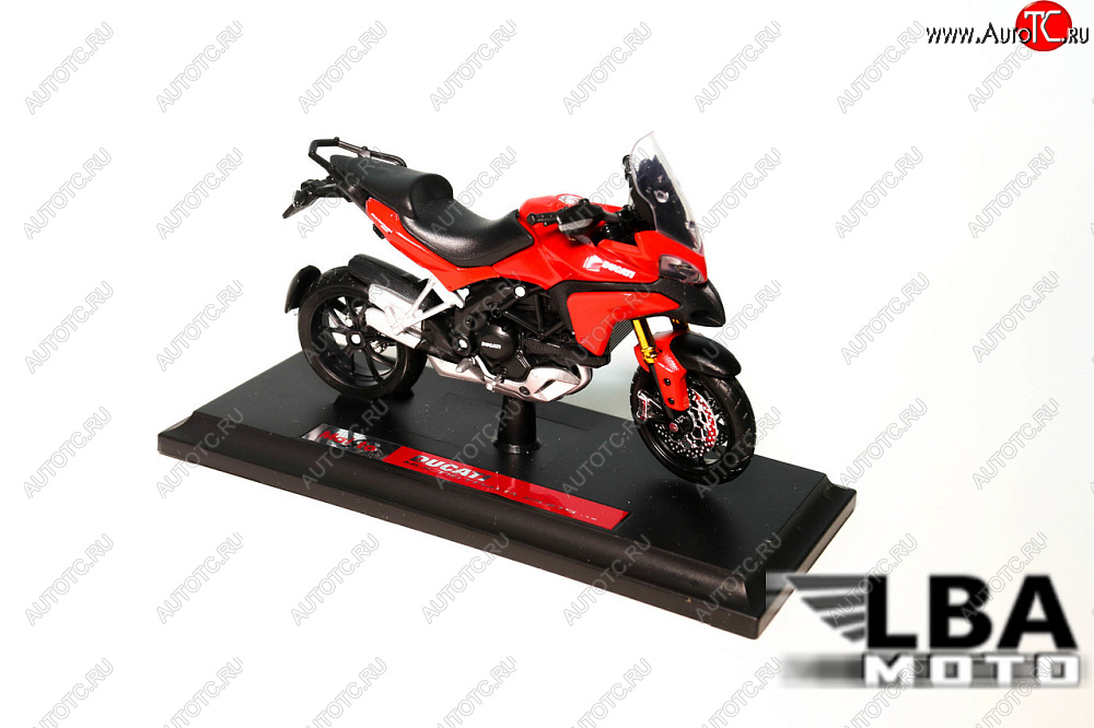 1 599 р. Модель мотоцикла Ducati Multistrade 1200S Красного цвета масштаб 118  лб-00000330  с доставкой в г. Керчь