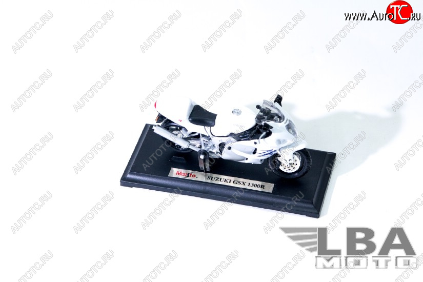 1 299 р. Модель мотоцикла Suzuki GSX-R1300 Белого цвета масштаб 118  лб-00000331  с доставкой в г. Керчь
