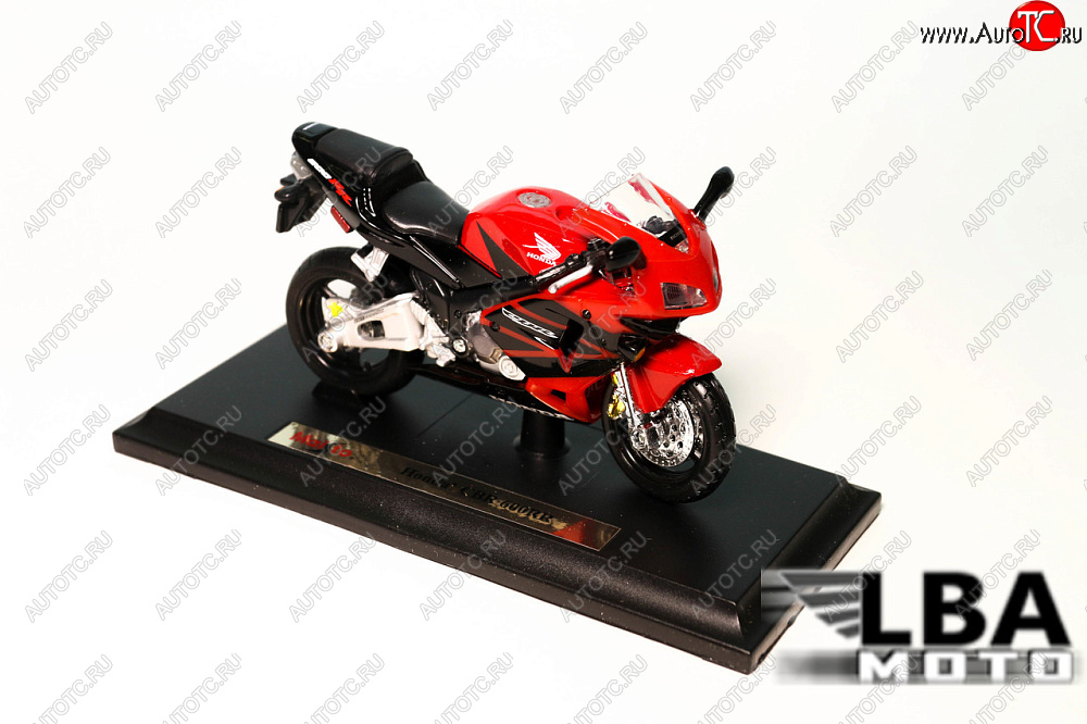 1 299 р. Модель мотоцикла Honda CBR600RR 03-04 Красно-Черного цвета масштаб 118  лб-00000332  с доставкой в г. Керчь