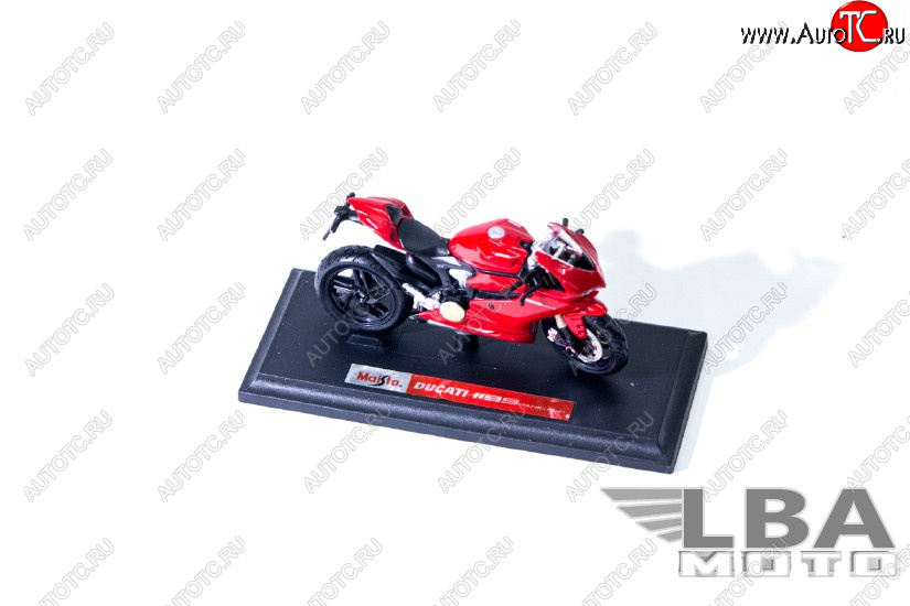 1 299 р. Модель мотоцикла Ducati 1199 Красного цвета масштаб 118  лб-00000333  с доставкой в г. Керчь