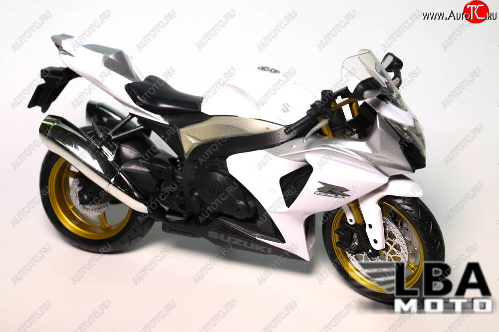 1 599 р. Модель мотоцикла Suzuki GSX-R1000 09-16 Белого цвета масштаб 112  пм-00000852  с доставкой в г. Керчь