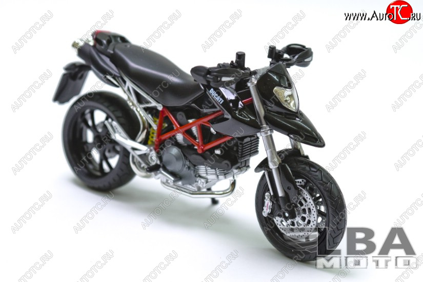 1 599 р. Модель мотоцикла Ducati Hypermotard 10 Черного цвета масштаб 112  пм-00000859  с доставкой в г. Керчь