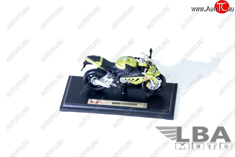1 299 р. Модель мотоцикла BMW S1000RR Зеленого цвета масштаб 118  пм-00002480  с доставкой в г. Керчь