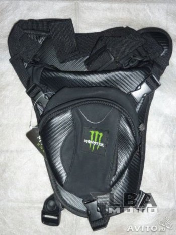2 899 р. Сумка набедренная 2-х секционная Hip Bag Carbon 5 Monster  пм-00004352  с доставкой в г. Керчь. Увеличить фотографию 1