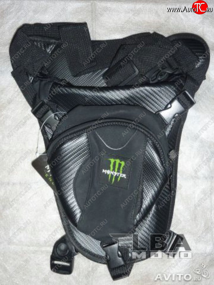 2 899 р. Сумка набедренная 2-х секционная Hip Bag Carbon 5 Monster  пм-00004352  с доставкой в г. Керчь