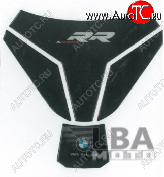 1 549 р. Наклейка на бак для мотоцикла BMW S1000RR Черная Широкая  пм-00017085  с доставкой в г. Керчь
