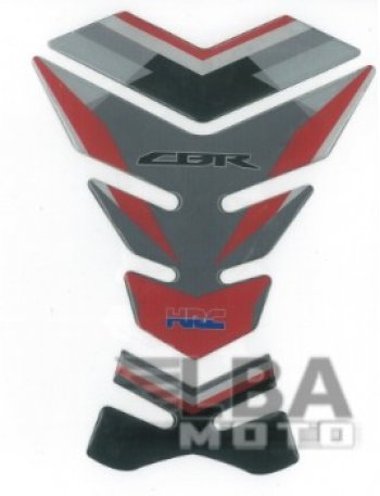 1 329 р. Наклейка на бак для мотоцикла Honda CBR HRC Серо-Красная  пм-00017090  с доставкой в г. Керчь. Увеличить фотографию 2