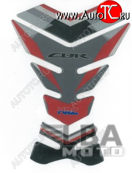 1 329 р. Наклейка на бак для мотоцикла Honda CBR HRC Серо-Красная  пм-00017090  с доставкой в г. Керчь