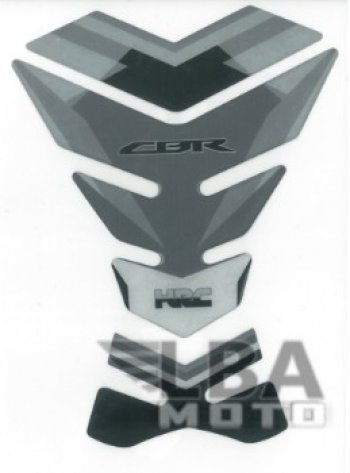 1 329 р. Наклейка на бак для мотоцикла Honda CBR HRC Серая  пм-00017091  с доставкой в г. Керчь. Увеличить фотографию 2