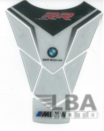 1 549 р. Наклейка на бак для мотоцикла BMW S1000RR Бело-Черная  пм-00017099  с доставкой в г. Керчь. Увеличить фотографию 2